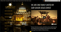 Desktop Screenshot of catholicscomehome.org